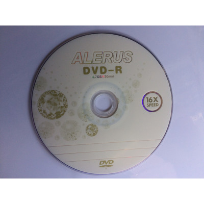 Диск DVD-R для відео ALERUS 16x Bulk/50