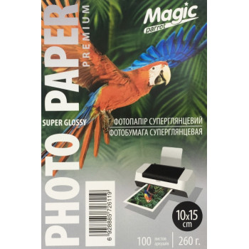 Фотобумага Magic 10*15CM премиум суперглянцевая 260g (100л) RC