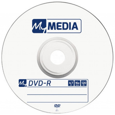 Диск DVD-R для відео MyMedia 16x Bulk/50