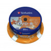 Диск DVD-R Verbatim 4.7GB 16x AZO Wide Printable Surface, саке 25