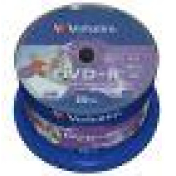 Диск DVD+R Verbatim 4.7GB 16x Printable, 50шт.
