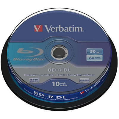 Verbatim BD-R DL 50 GB 6x Cake 10 шт