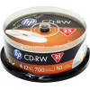 Диск CD-RW НР 700Mb 12x Cake 25