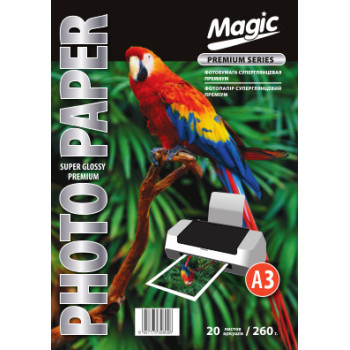 Фотобумага Magic A3 премиум суперглянцевая 260 г /м (20л)