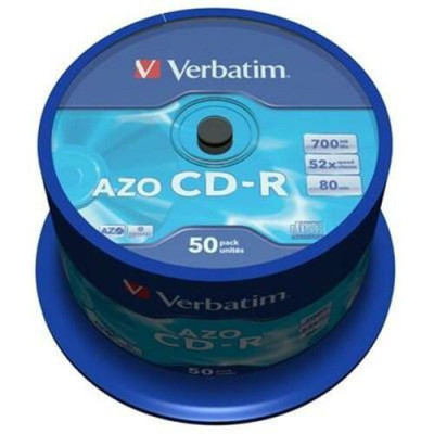 Verbatim CD-R AZO 700MB 52X CRYSTAL SURFACE Cake/50
