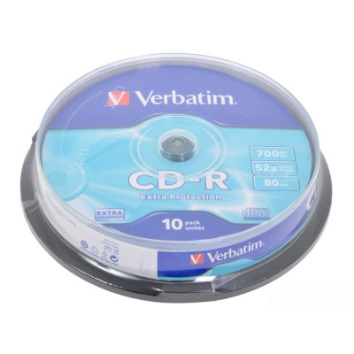 Диск Verbatim CD-R 700MB 52X Cake/10