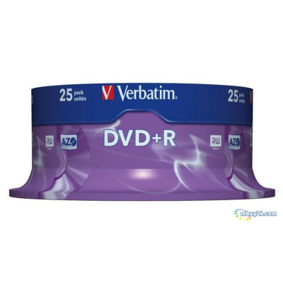 Диск Verbatim DVD+R 4.7GB 16X Cake/25