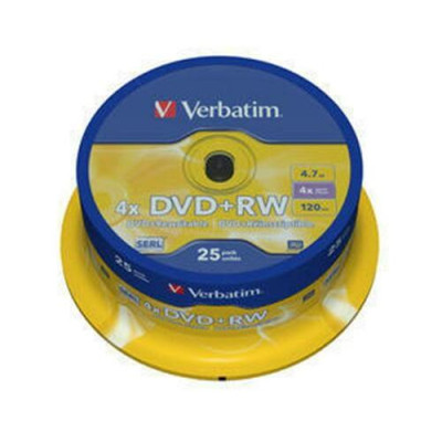 Диск Verbatim DVD+RW 4.7GB 4x, Cake/25