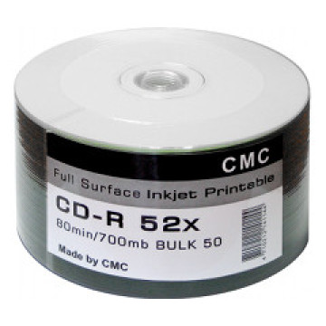 CD-R CMC Magnetics printable white, Bulk/50