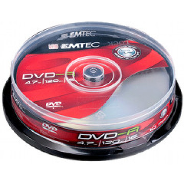 DVD-R диски для відео Emtec Cake box 10
