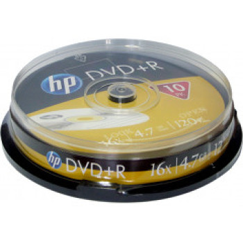 DVD+R диски для видео Hewlett-Packard Cake box 10