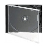 Коробка для 1-CD-диска Jewel case 10 мм, чорний лоток (DELUX)