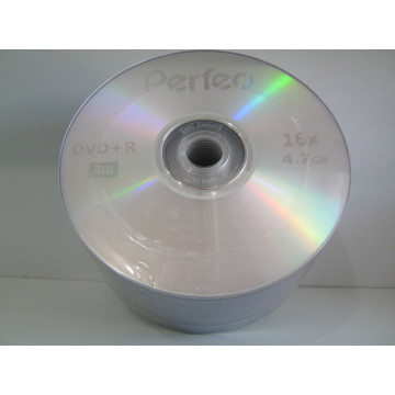 Диск DVD-R для відео Perfeo 16x Bulk/50
