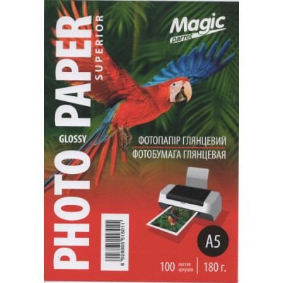 Фотобумага Magic глянцевая А5 180г/м2 100 л