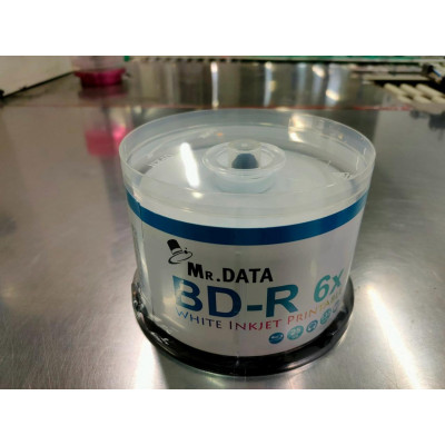 Диск BD-R Mr.Data 25GB 6X Printable Cake 50