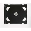 Коробка для 2 CD-дисків, Jewel case, 10 мм, чорний лоток (DELUX)