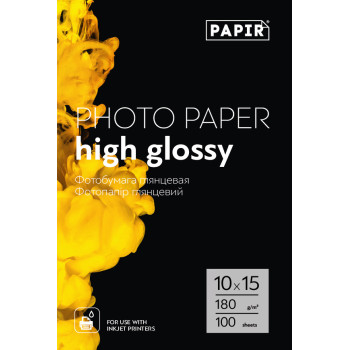 Фотобумага PAPIR 10*15 глянец 180g (100л)